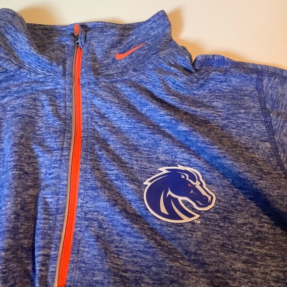 Nike Boise State DryFit 1/4 Zip Athletic Pull Over - Picture 7 of 8